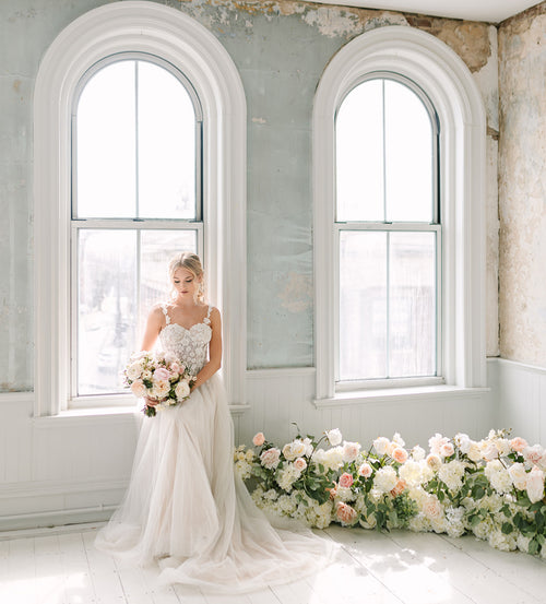 The Charlotte aisle flowers