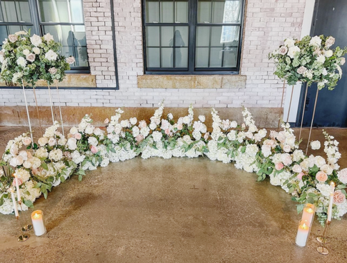 The Charlotte aisle flowers