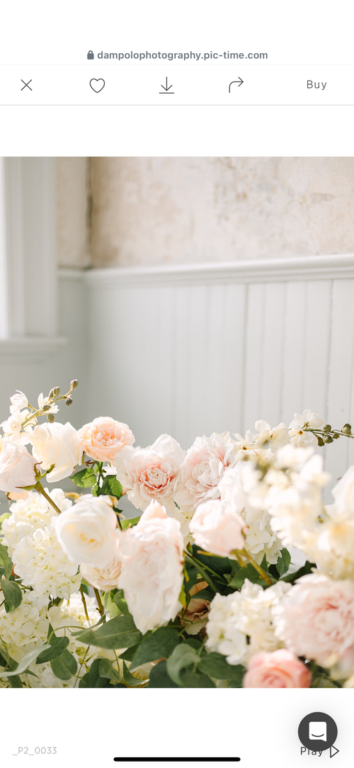 The Charlotte aisle flowers