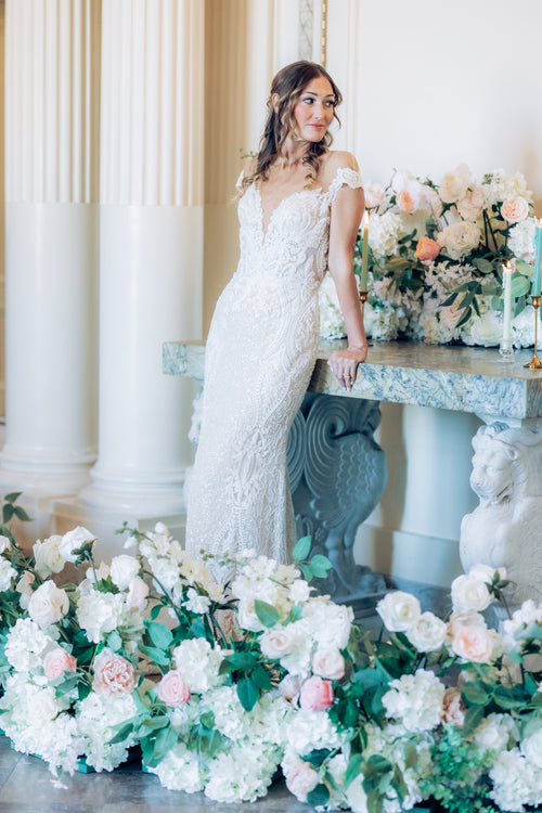 The Charlotte aisle flowers