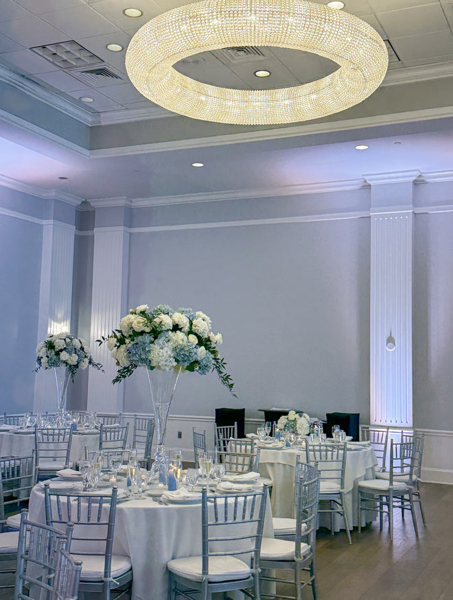 Hydrangea Tall centerpieces