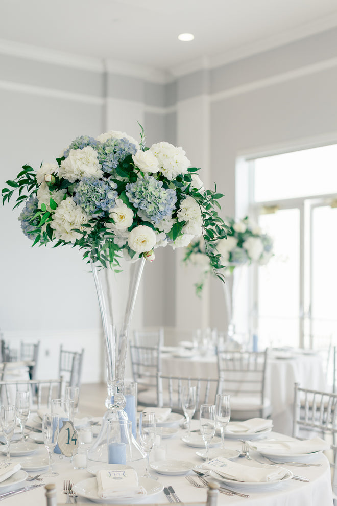Hydrangea Tall centerpieces
